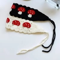 Mushroom Crochet Headband  - Thumbnail 6