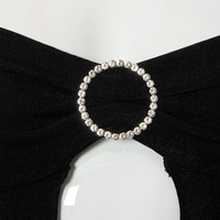 Black Lace Up Circle Rhinestone Halter Top  - Thumbnail 8