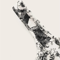 Black & White Plant Print Tank Top - Thumbnail 3