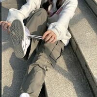 Grey Letter Print Oversized Pullover  - Thumbnail 8