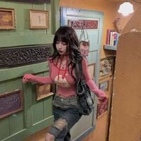 Pink Dog Graphic Print Frill Long Sleeve Shirt  - Thumbnail 8