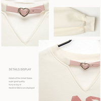 Kawaii Animal Print Cropped Sweatshirt  - Thumbnail 6