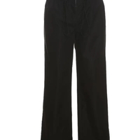 Patchwork High Waist Wide Leg Cargo Pants - Thumbnail 6