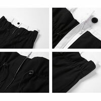 Patchwork High Waist Wide Leg Cargo Pants - Thumbnail 8