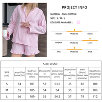 2PCS Pink Ruffle Long Sleeve Shirt + Shorts Pajama Set - Thumbnail 7