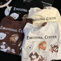 Dog Graphic Print Short Sleeve T-shirt  - Thumbnail 2