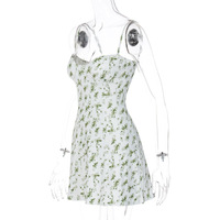 Floral Chiffon A-Line Mini Dress  - Thumbnail 6