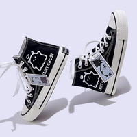 Fairy Ghost Prints High Top Sneakers - Thumbnail 3