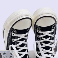 Fairy Ghost Prints High Top Sneakers - Thumbnail 4