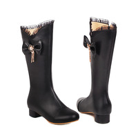 New style boots flat mid-tube side zipper women's boots - Thumbnail 7