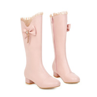 New style boots flat mid-tube side zipper women's boots - Thumbnail 5