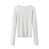 White Floral Long Sleeve Shirt  - Thumbnail 5