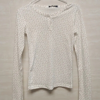 White Floral Long Sleeve Shirt  - Thumbnail 6