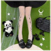 Rose Story Dream Witch Black & White Stockings Pantyhose Garment - Thumbnail 3