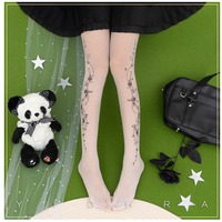 Rose Story Dream Witch Black & White Stockings Pantyhose Garment - Thumbnail 4