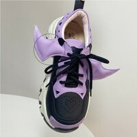 Soft Girl Cute Pastel Pink Blue Purple White Black Heart Wings Sneakers Running Shoes - Thumbnail 6
