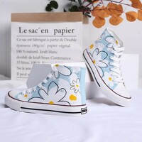 New flower hand-painted shoes - Thumbnail 1