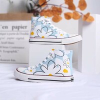 New flower hand-painted shoes - Thumbnail 3