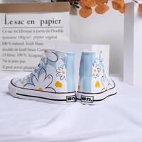 New flower hand-painted shoes - Thumbnail 4