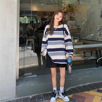 Stripe Oversized Sweatshirt  - Thumbnail 6