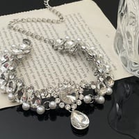 Baroque Style Luxury Pearl Zircon Jewelry Necklace - Thumbnail 3
