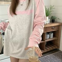 Pink Patchwork Long Sleeve Shirt  - Thumbnail 8