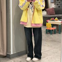 Yellow Y2K Star Embroidery Zip Up Jacket  - Thumbnail 7