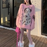 Pink Dog Fluffy Sweater  - Thumbnail 3