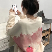 Strawberry Print Sweatshirt  - Thumbnail 1