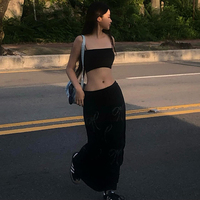 Black Bow A-Line Maxi Skirt  - Thumbnail 1