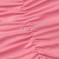 Pink Pleated Halter Bodycon Mini Dress  - Thumbnail 6