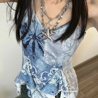 Blue Y2K Tank Top - Thumbnail 3