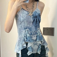 Blue Y2K Tank Top - Thumbnail 6