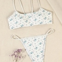 3PCS Floral Bikini Swimsuit Set-3