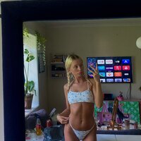 3PCS Floral Bikini Swimsuit Set - Thumbnail 2