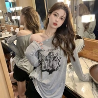 Fairy Graphic Print Long Sleeve T-shirt  - Thumbnail 1