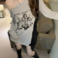 Fairy Graphic Print Long Sleeve T-shirt  - Thumbnail 2