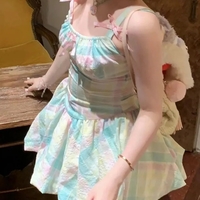 Rainbow Fairy Bow Colorful Mini Dress  - Thumbnail 5