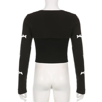 2PCS Patchwork Bow Lace Camisole + Knit Cardigan  - Thumbnail 4