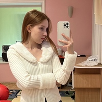 Faux Fur Trim Collar Jacket  - Thumbnail 6