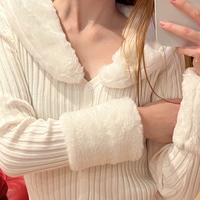 Faux Fur Trim Collar Jacket  - Thumbnail 7