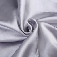 Silver Satin A-Line Mini Dress - Thumbnail 6