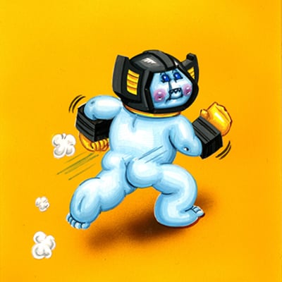 Sonny streaker / rex hibitionist final art - trashformers  series 2 2023