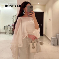 Satin Ankle Length Elegant Mother of the Bride/Groom  Dress For Women 2023 Ruching Wedding Guest Evening Party Prom Gown robe - Thumbnail 2