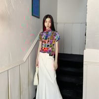 Rainbow Y2K Graphic Print Short Sleeve T-shirt  - Thumbnail 1