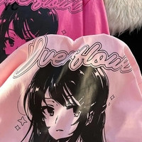 Japanese Manga Girl Shorts Sleeve T-shirt  - Thumbnail 5