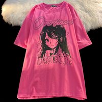 Japanese Manga Girl Shorts Sleeve T-shirt  - Thumbnail 8