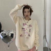 Cat Puppy Print Sweatshirt  - Thumbnail 4