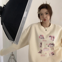 Cat Puppy Print Sweatshirt  - Thumbnail 6