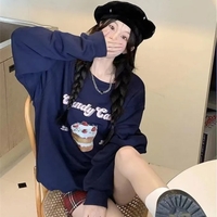 Blue Cake Graphic Print Sweatshirt  - Thumbnail 4